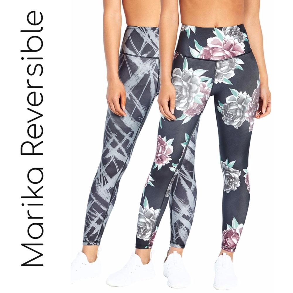 Marika Women's Astrid Wide Ultra High Rise Reversible Circuit Active Legging Md